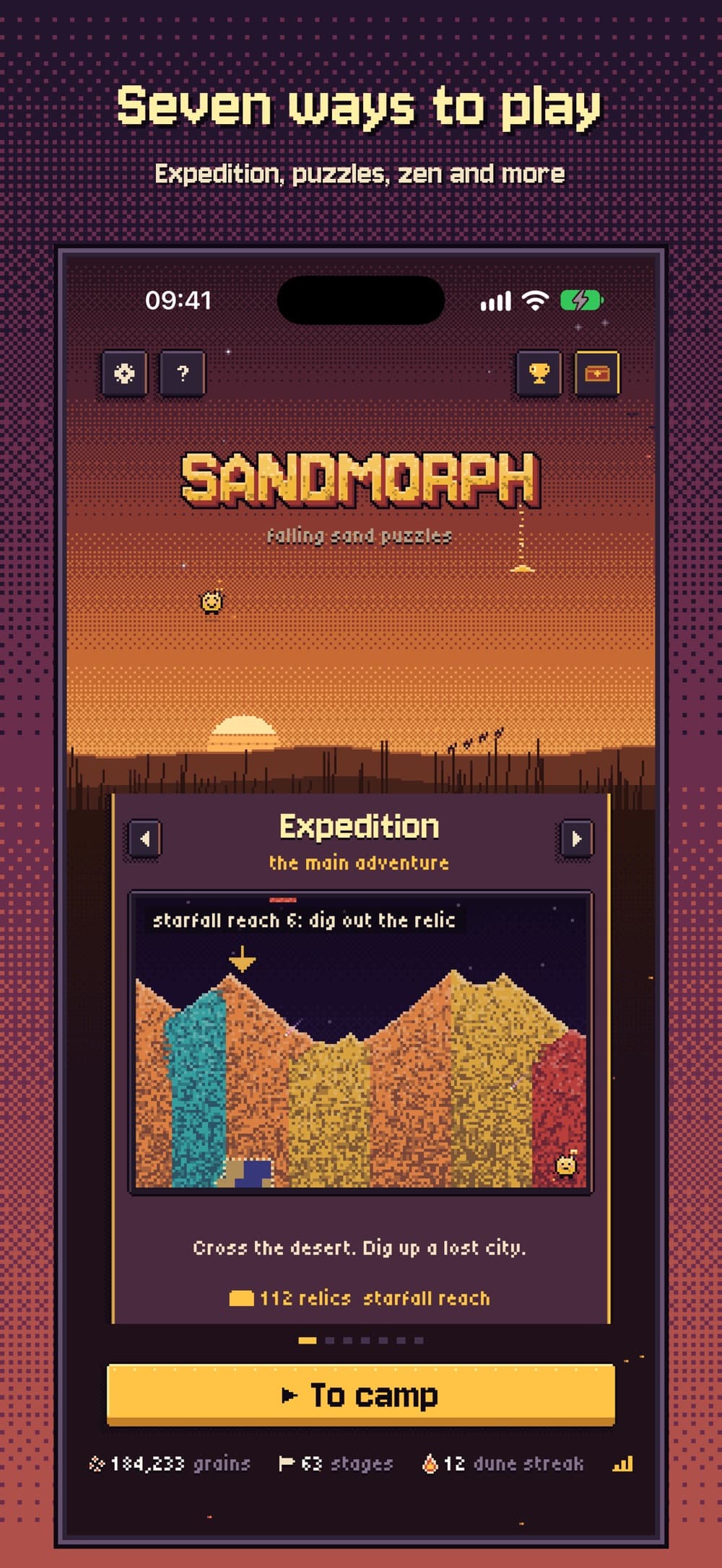 SandMorph on iPhone