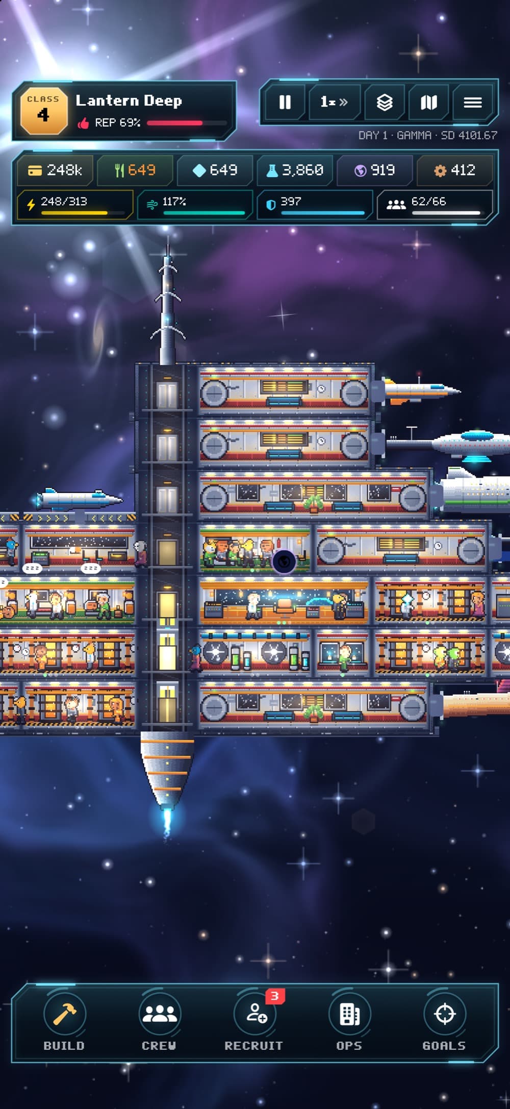 Starbase Tycoon on iPhone